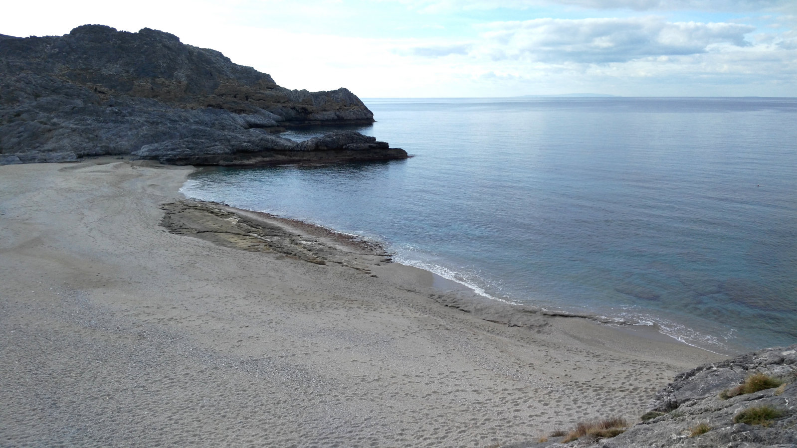 Ammoudi Beach with Umbrellas and Sunbeds available, Plakias, Crete