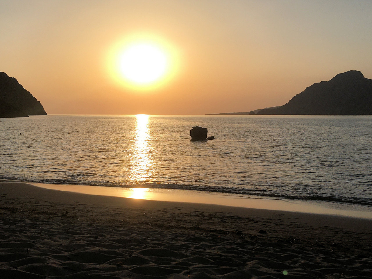Paligremnos Beach with Umbrellas and Sunbeds available, Plakias, Crete